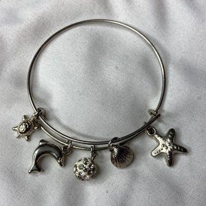 SALE!! Silver Charmed Nautical Sea Side Bracelet